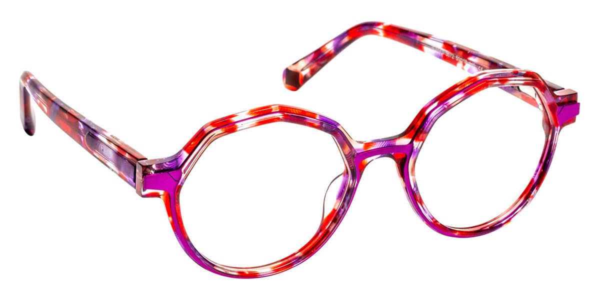 J.F. Rey® JF1543 JFR JF1543 3072 51 - 3072 Red Spotted/Parma Eyeglasses