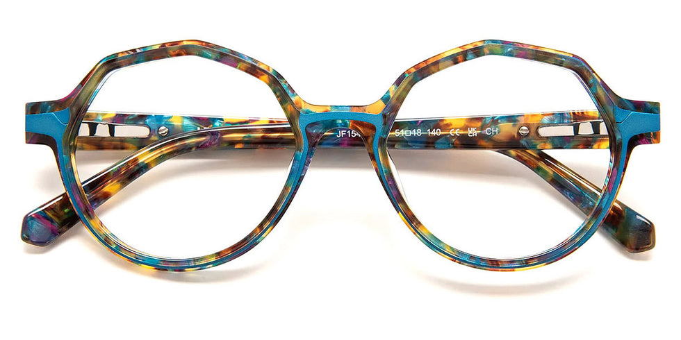 J.F. Rey® JF1543 JFR JF1543 9824 51 - 9824 Demi/Blue Eyeglasses