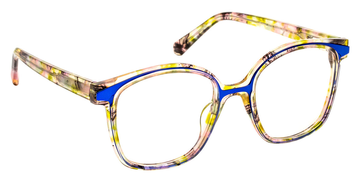 J.F. Rey® JF1544 JFR JF1544 4928 51 - 4928 Green Light/Blue Dark Eyeglasses