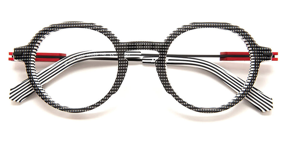 J.F. Rey® JF1545 JFR JF1545 0830 46 - 0830 Black and Cristal Pixel Eyeglasses