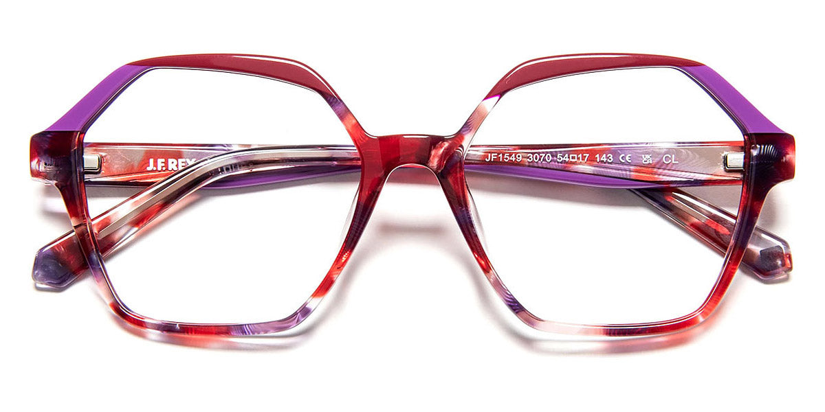 J.F. Rey® JF1549 JFR JF1549 3070 54 - 3070 Red/Purple Eyeglasses
