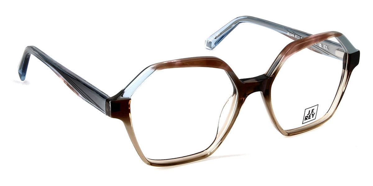 J.F. Rey® JF1549 JFR JF1549 9721 54 - 9721 Brown/Blue Eyeglasses