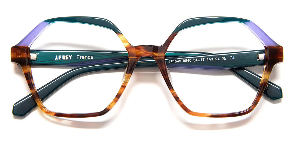 J.F. Rey® JF1549 JFR JF1549 9840 54 - 9840 Brown/Green Eyeglasses