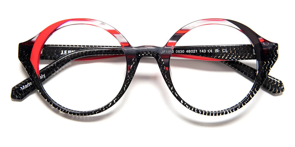 J.F. Rey® JF1550 JFR JF1550 0830 48 - 0830 Black/Red Eyeglasses