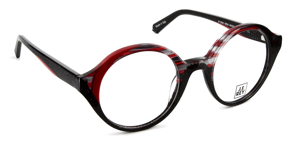 J.F. Rey® JF1550 JFR JF1550 0830 48 - 0830 Black/Red Eyeglasses