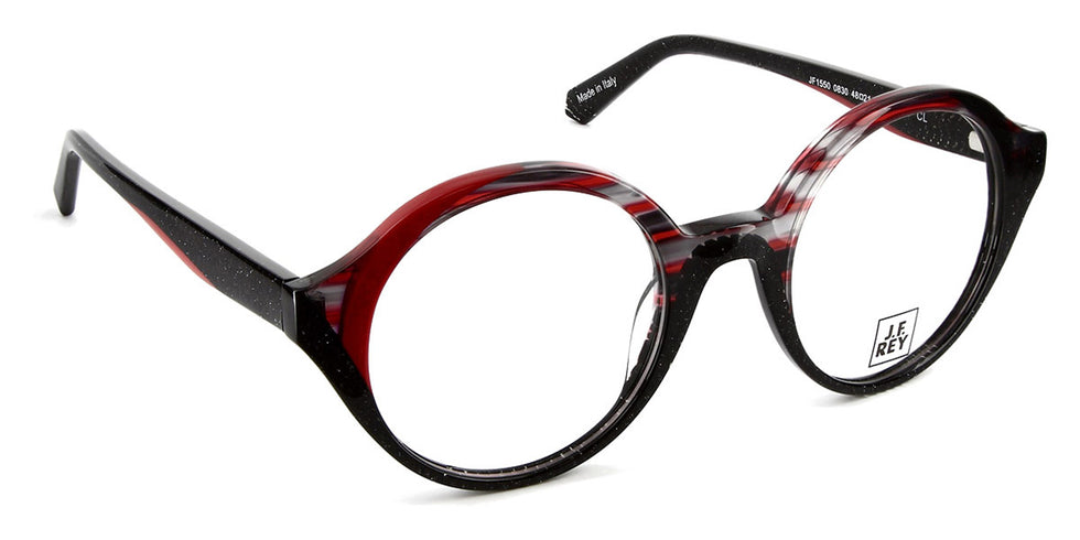 J.F. Rey® JF1550 JFR JF1550 0830 48 - 0830 Black/Red Eyeglasses