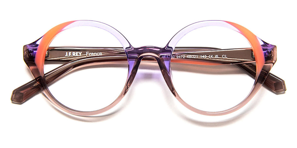 J.F. Rey® JF1550 JFR JF1550 9472 48 - 9472 Purple/Coral Eyeglasses