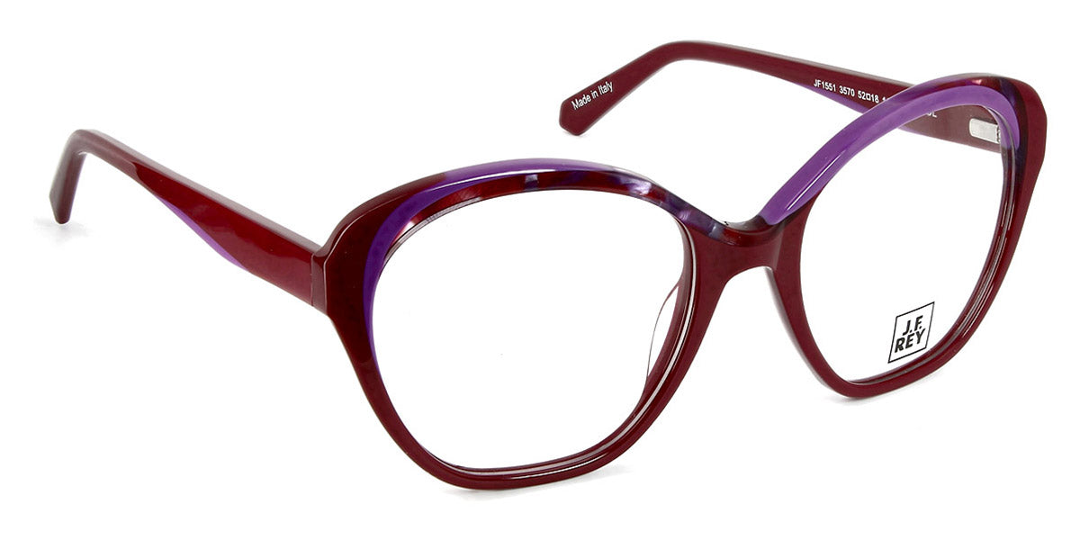 J.F. Rey® JF1551 JFR JF1551 3570 52 - 3570 Cherry/Purple Eyeglasses