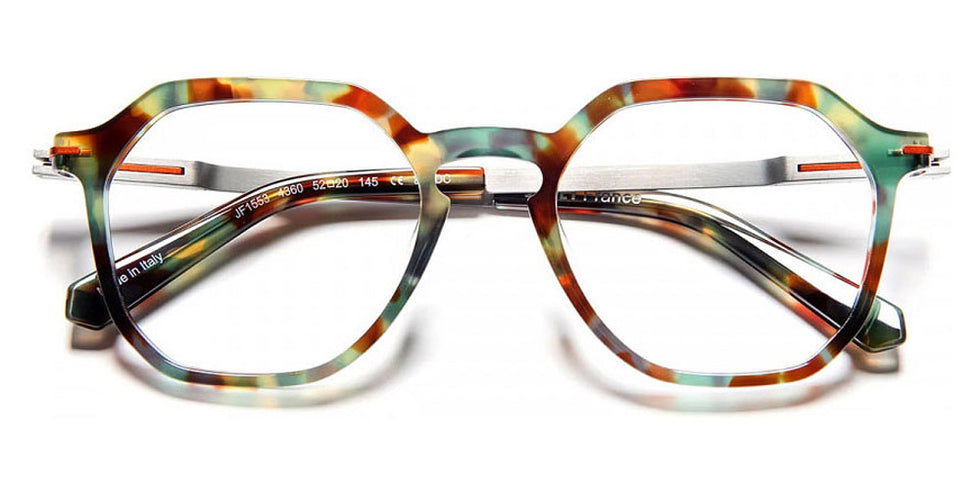 J.F. Rey® JF1553 JFR JF1553 4360 52 - 4360 Green Camouflage/Orange Eyeglasses