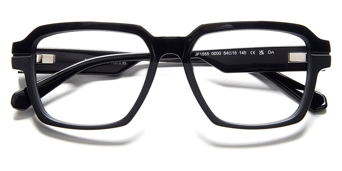 J.F. Rey® JF1555 JFR JF1555 0000 54 - 0000 Shiny Black/Matte Black Eyeglasses