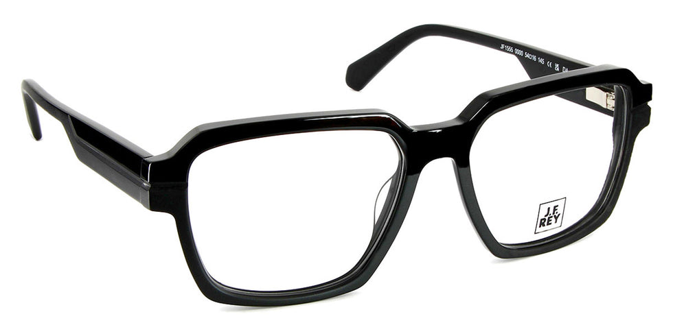 J.F. Rey® JF1555 JFR JF1555 0000 54 - 0000 Shiny Black/Matte Black Eyeglasses