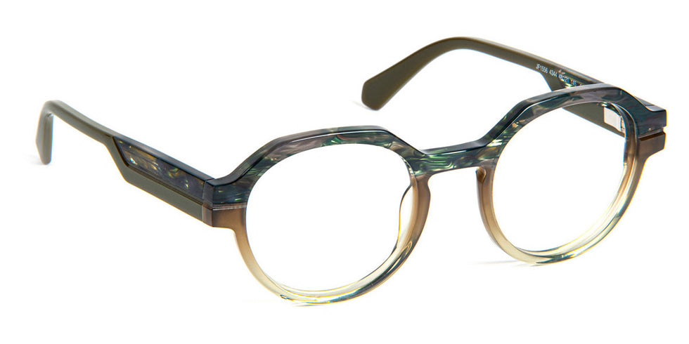 J.F. Rey® JF1556 JFR JF1556 4344 48 - 4344 Green/Gradient Khaki Eyeglasses