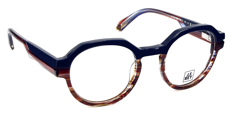 J.F. Rey® JF1556 JFR JF1556 2895 48 - 2895 Blue/Brown Eyeglasses