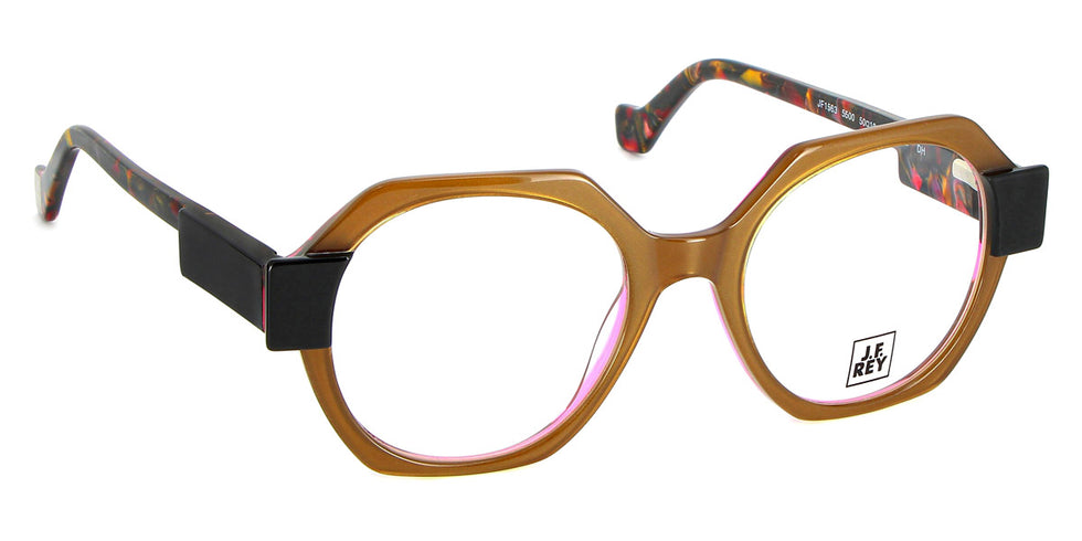J.F. Rey® JF1563 JFR JF1563 5500 50 - 5500 Bronze Green / Black Eyeglasses