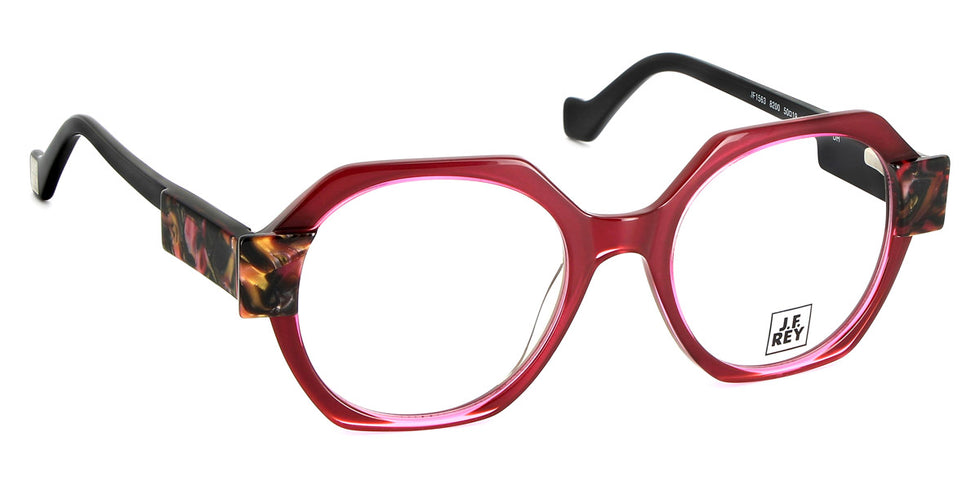J.F. Rey® JF1563 JFR JF1563 8200 50 - 8200 Plum / Demi Pink Eyeglasses