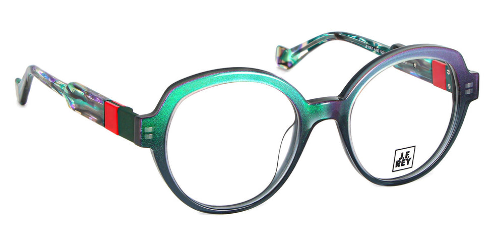 J.F. Rey® JF1567 JFR JF1567 4430 50 - 4430 Green / Red Eyeglasses