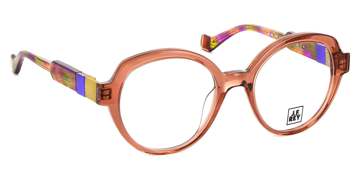 J.F. Rey® JF1567 JFR JF1567 7843 50 - 7843 Toffee / Blue Eyeglasses
