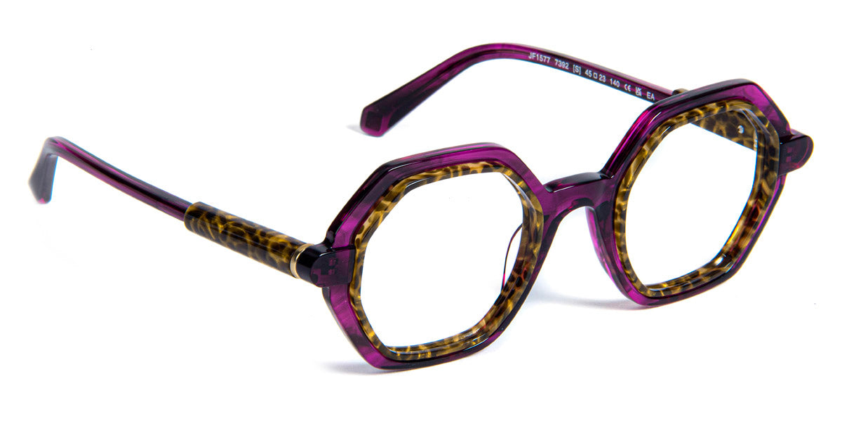 J.F. Rey® JF1577 JFR JF1577 7392 45 - 7392 Purple/Demi Eyeglasses