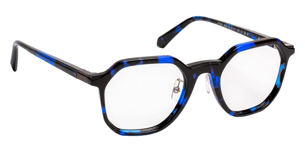 J.F. Rey® JF1581 Geometric Eyeglasses - Blue Night