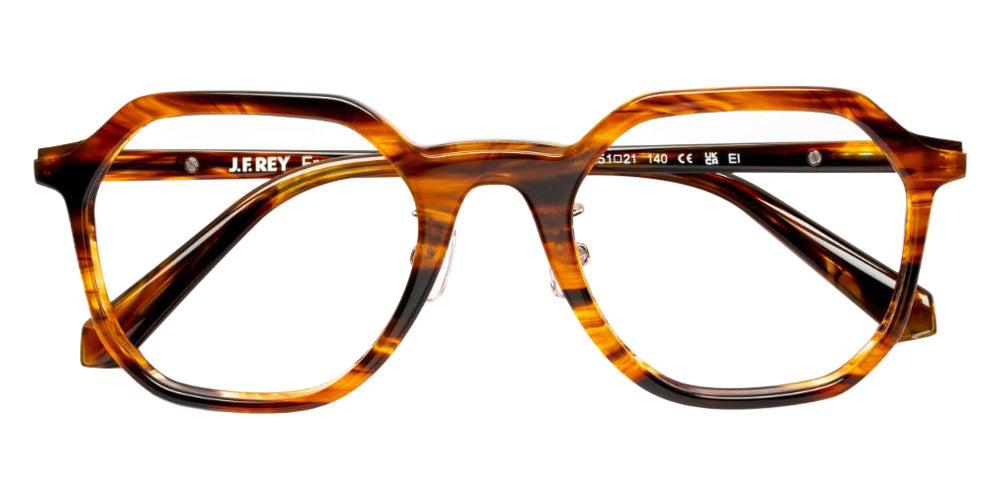 J.F. Rey® JF1581 Geometric Eyeglasses - Tortoiseshell