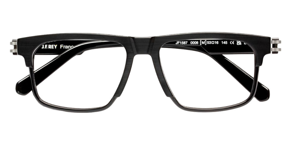 J.F. Rey® JF1587 Rectangle Eyeglasses - Black