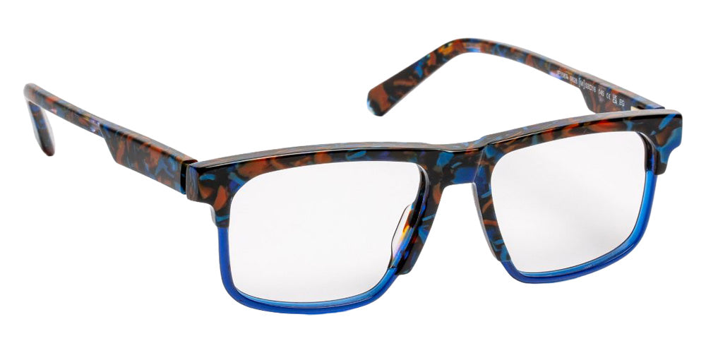 J.F. Rey® JF1587 Rectangle Eyeglasses - Tortoiseshell/Blue