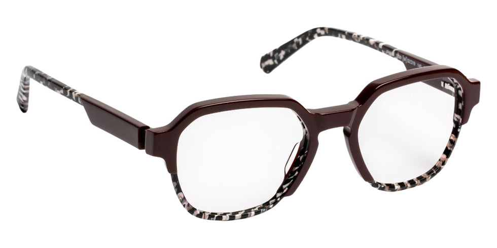 J.F. Rey® JF1588 JFR JF1588 3899 52 Eyeglasses - Burgundy/Bla Graphic