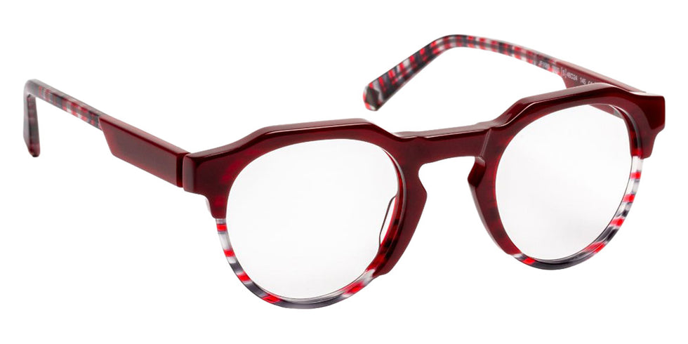J.F. Rey® JF1589 JFR JF1589 3830 48 Eyeglasses - Burgundy/Red Graphic