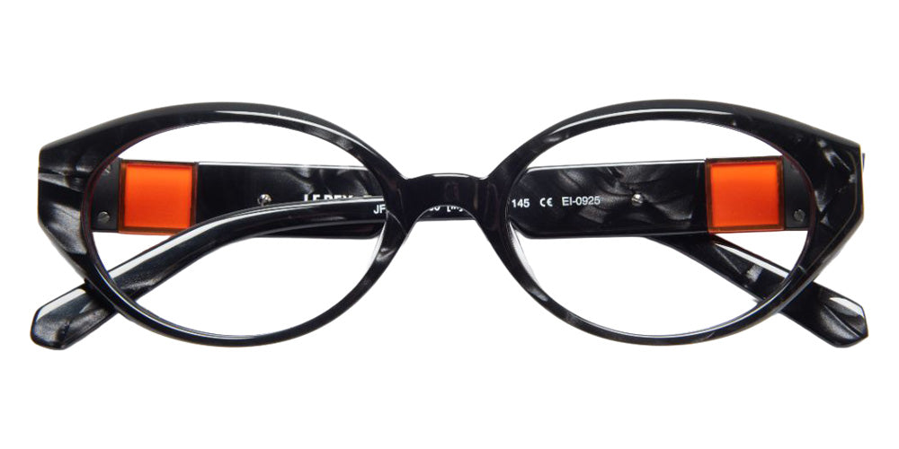 J.F. Rey® JF1590 Oval Eyeglasses - Black/Mandarin
