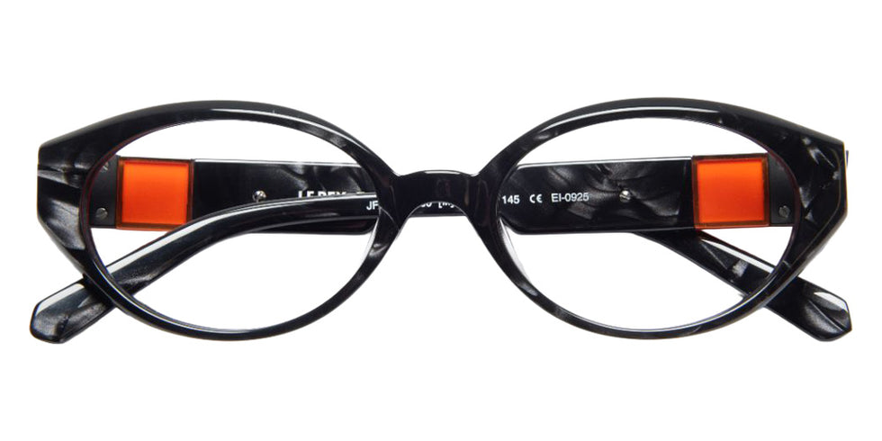 J.F. Rey® JF1590 Oval Eyeglasses - Black/Mandarin