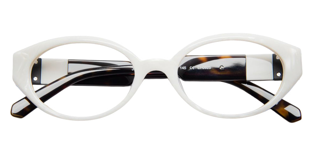 J.F. Rey® JF1590 Oval Eyeglasses - White/Tortoiseshell