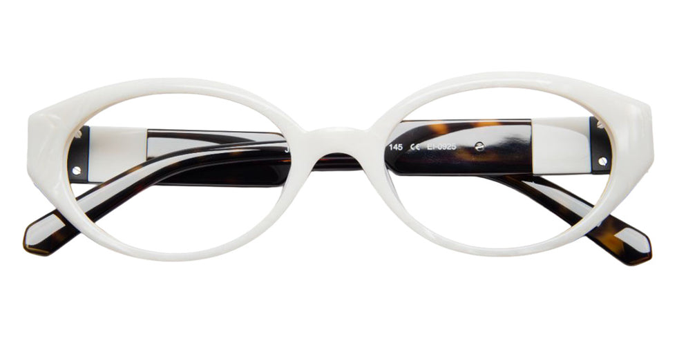 J.F. Rey® JF1590 Oval Eyeglasses - White/Tortoiseshell