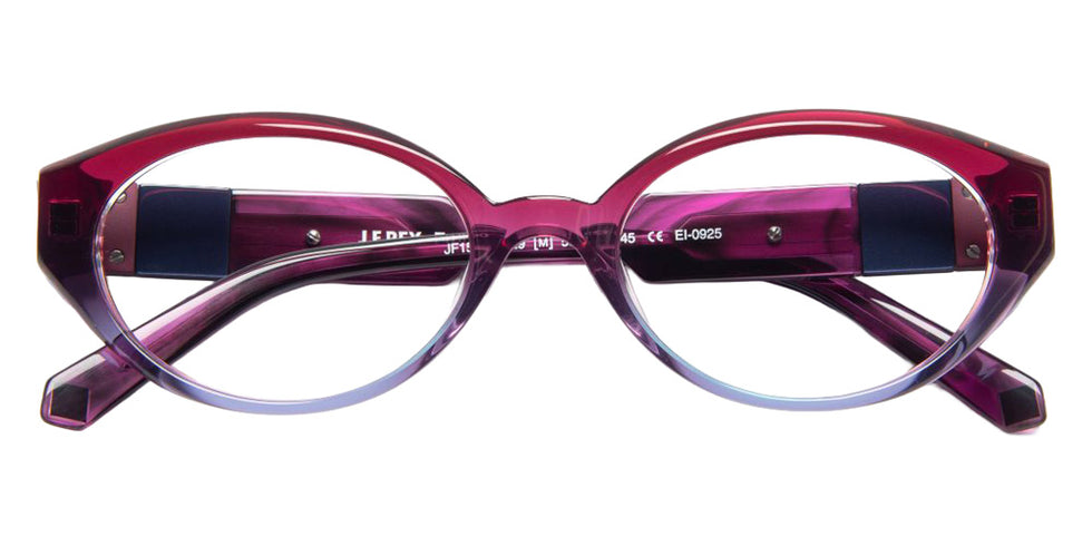 J.F. Rey® JF1590 Oval Eyeglasses - Gradient Red Plum/Blue