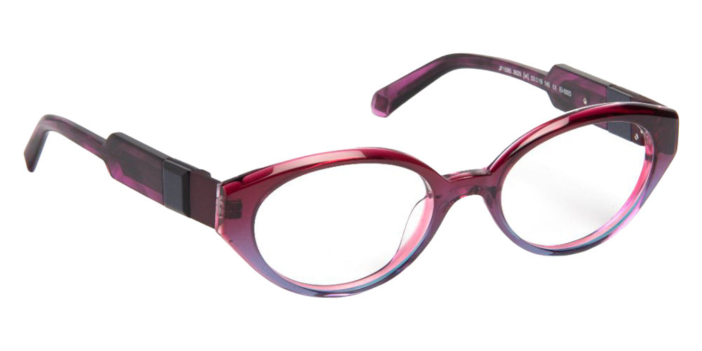J.F. Rey® JF1590 Oval Eyeglasses - Gradient Red Plum/Blue