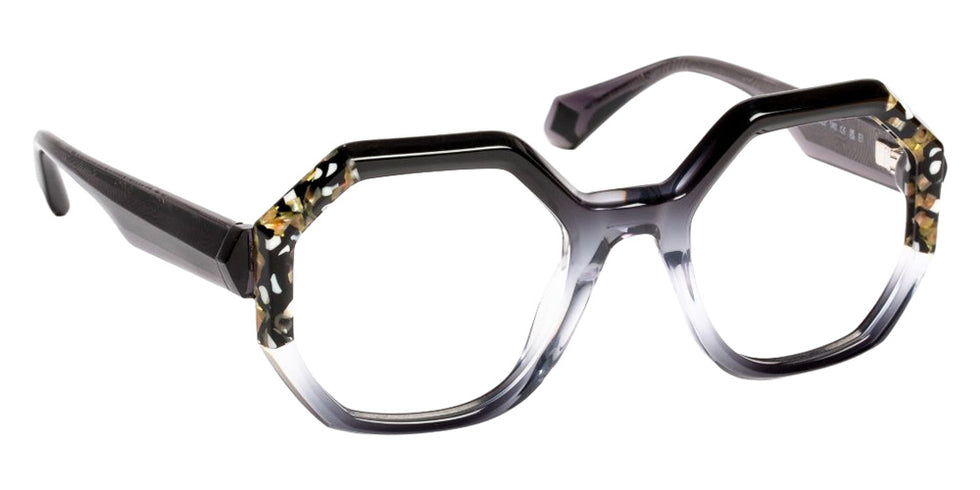 J.F. Rey® JF1596 Geometric Eyeglasses - Black Gradient Cristal/Polka Dot