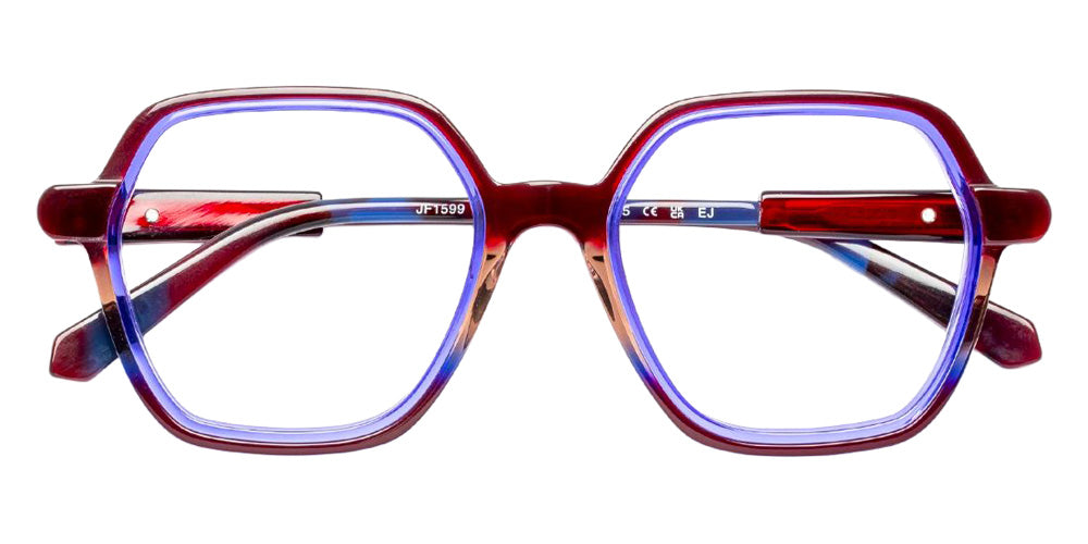 J.F. Rey® JF1599 JFR JF1599 3623 52 Eyeglasses - Red-Brown Gradient/Blue