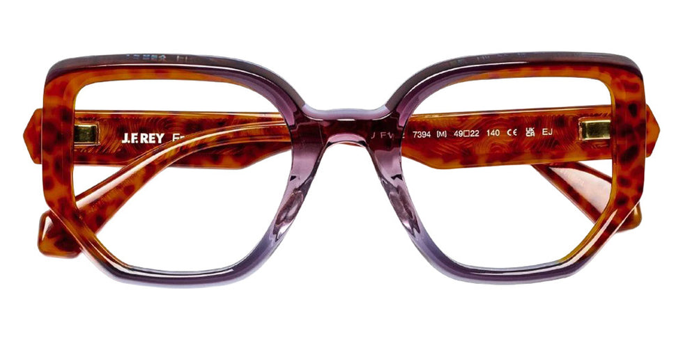 J.F. Rey® JF1602 JFR JF1602 7394 49 Eyeglasses - Blended Plum/Panther Pattern