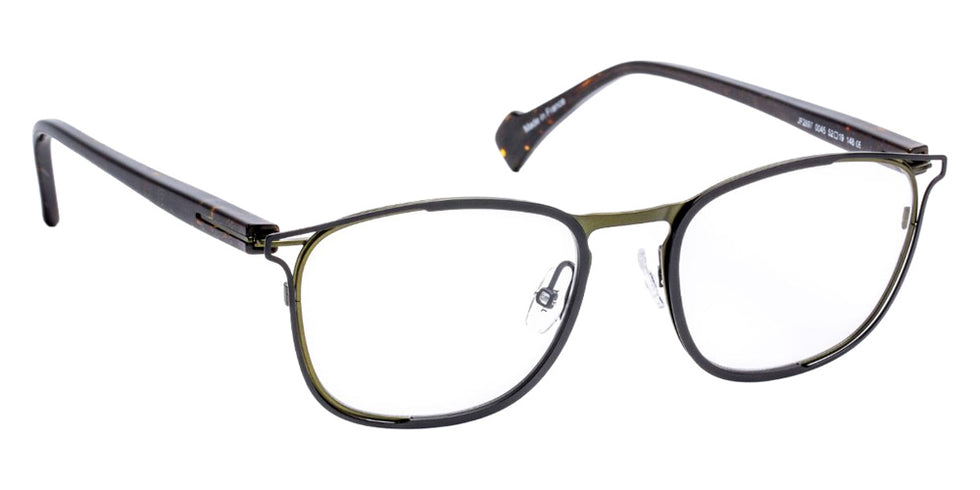 J.F. Rey® JF2897 Square Eyeglasses - Black/Khaki