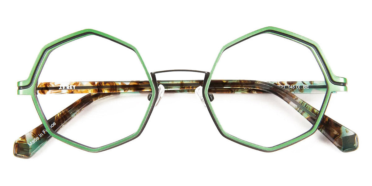 J.F. Rey® JF3008 JFR JF3008 4005 49 - 4005 Green/Gray Eyeglasses