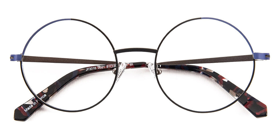 J.F. Rey® JF3016 JFR JF3016 0021 51 - 0021 Black/Blue Eyeglasses