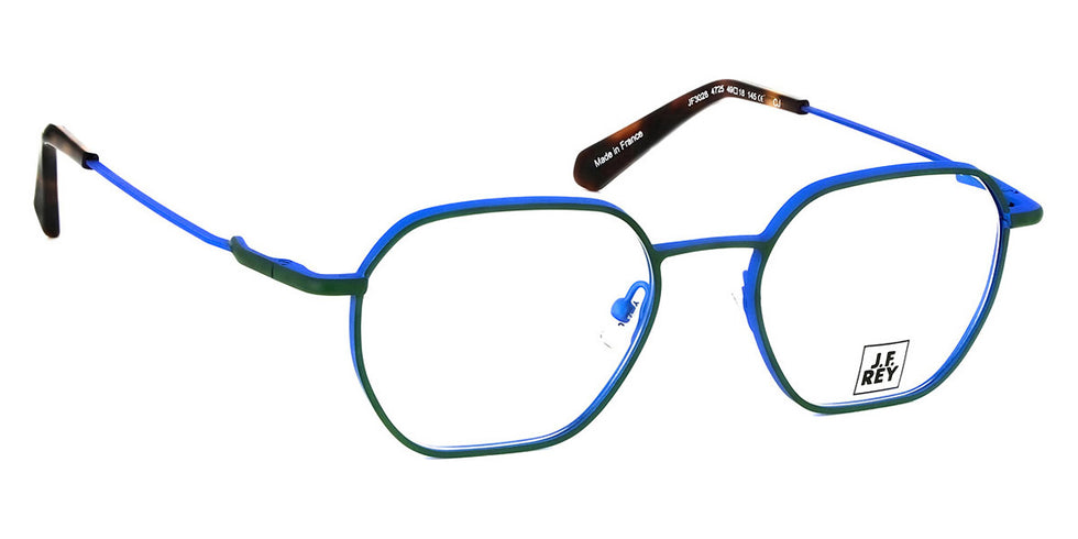 J.F. Rey® JF3028 JFR JF3028 4725 49 - 4725 Green / Blue Electric Eyeglasses