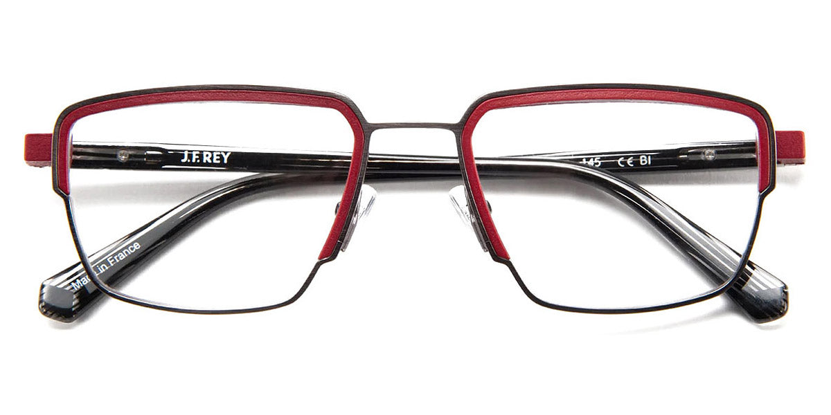 J.F. Rey® JF3031 JFR JF3031 0230 52 - 0230 Dark Gray/Red Eyeglasses