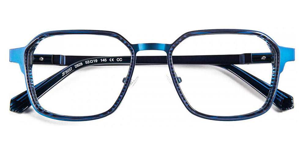 J.F. Rey® JF3037 JFR JF3037 2828 53 - 2828 Stripes Blue/Blue Night Eyeglasses