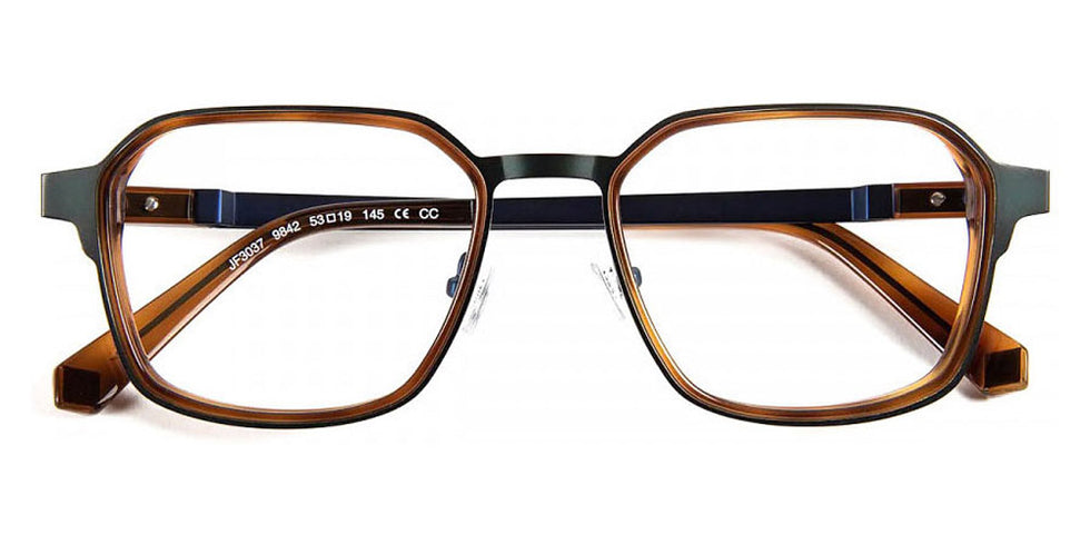 J.F. Rey® JF3037 JFR JF3037 9842 53 - 9842 Demi Brown/Green Eyeglasses