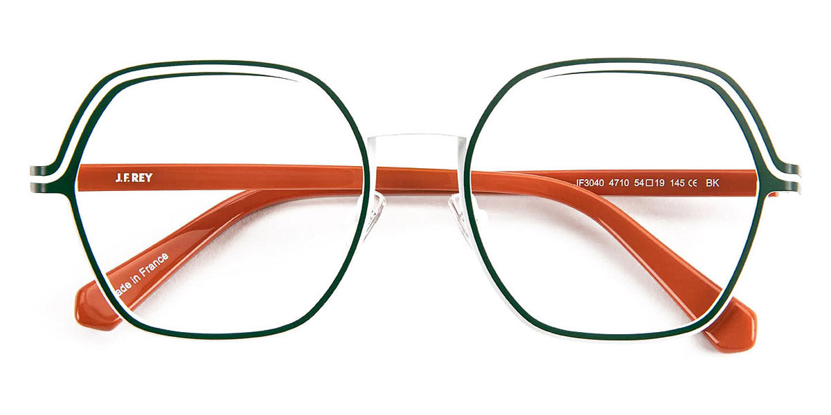 J.F. Rey® JF3040 JFR JF3040 4710 54 - 4710 Green/White Eyeglasses