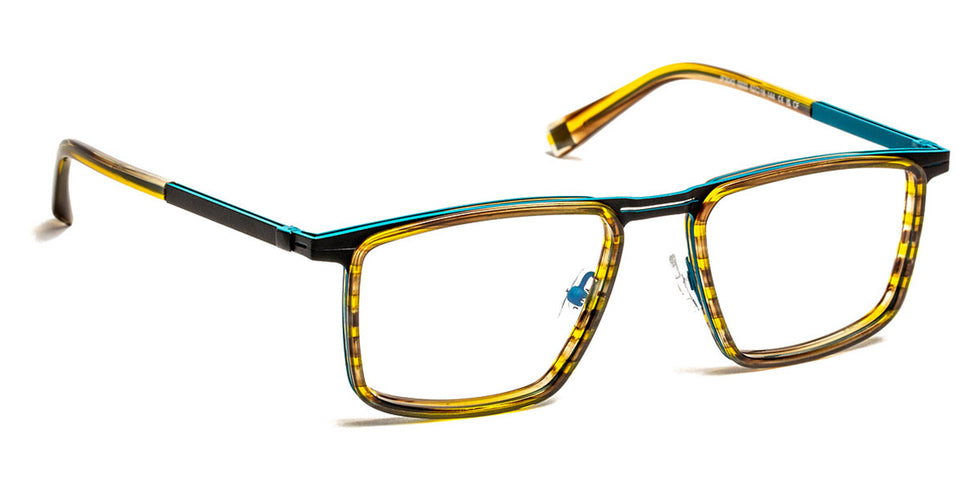 J.F. Rey® JF3042 JFR JF3042 0222 52 - 0222 Stripes Brown/Black/Blue Eyeglasses