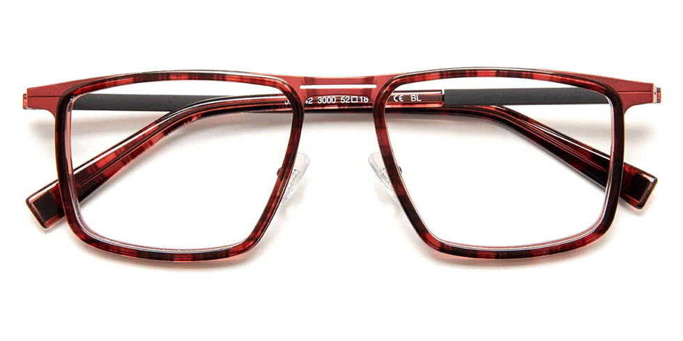 J.F. Rey® JF3042 JFR JF3042 3000 52 - 3000 Red/Black Eyeglasses
