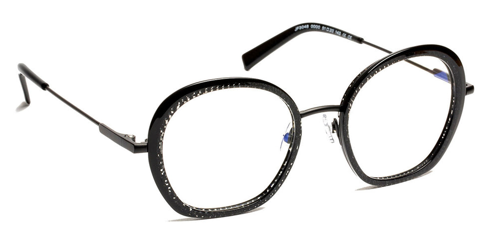 J.F. Rey® JF3048 JFR JF3048 0000 51 - 0000 Nice Black/Black Eyeglasses