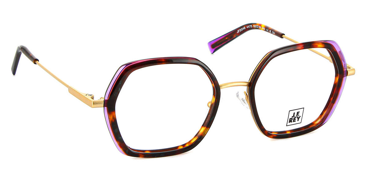 J.F. Rey® JF3049 JFR JF3049 4475 52 - 4475 Demi/Purple/Gold Eyeglasses