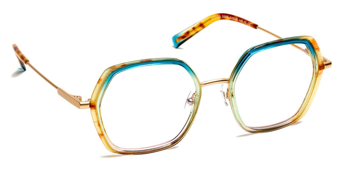 J.F. Rey® JF3049 JFR JF3049 5555 52 - 5555 Demi/Gradient Blue/Gold Eyeglasses